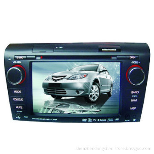 Car DVD Player with GPS Navigation and Steering Wheel Control for Mazda 3
